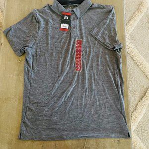 Layer 8 Performance Polo Mens Size XL Qwick Dry Gray Short Sleeve